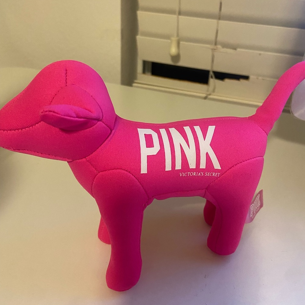 Victoria’s Secret Hot Pink Plush Dog 1986